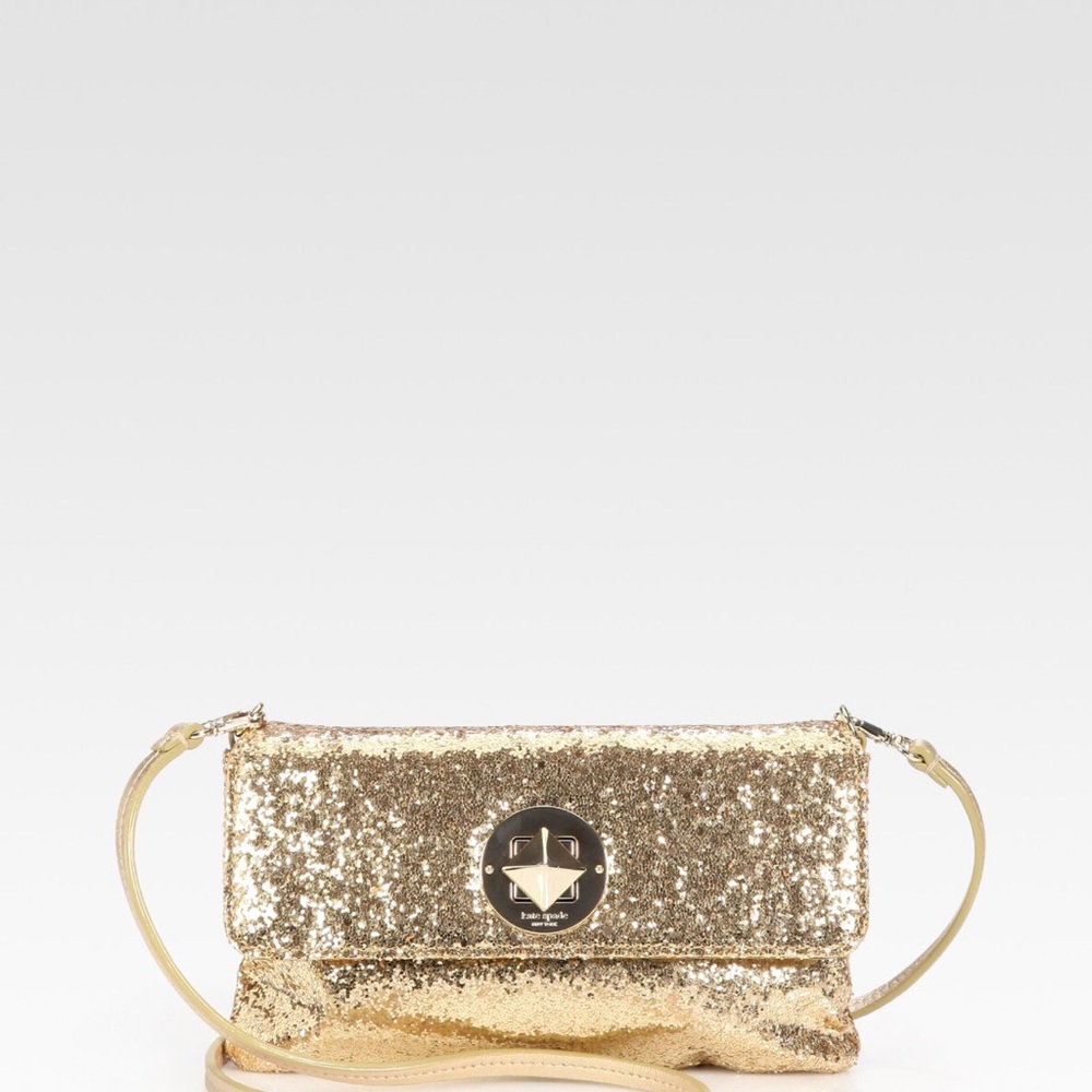 Kate Spade Gold Glitter Crossbody